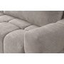 Fumo Komfortowa sofa narożna pikowana Tkanina Onega 14