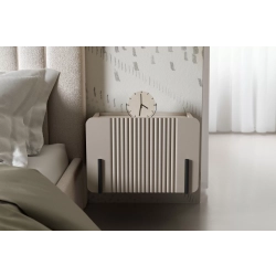 Szafka nocna Malmi 45 cm wisząca z szufladą - kaszmir / crema bianca / czarny