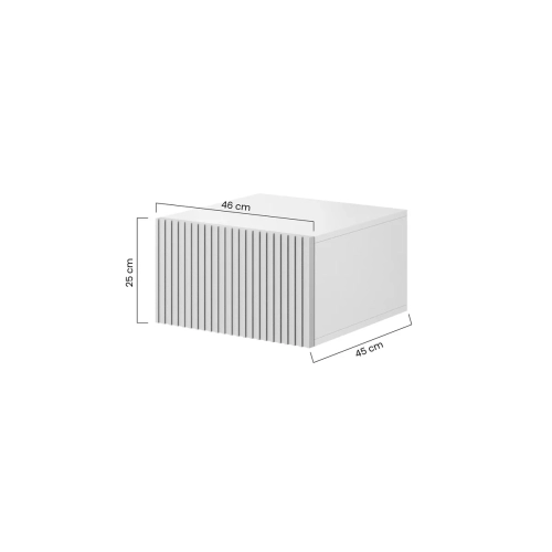 Zestaw szafek nocnych Nicole 46 cm wiszących - czarny