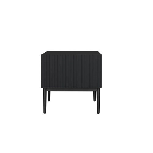 Zestaw szafek nocnych Nicole 46 cm - czarny / czarne nóżki