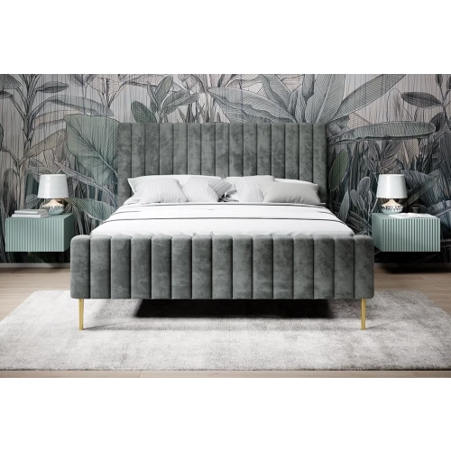 Zestaw 2 szt. szafka nocna wisząca Nicole z szufladą - szałwia - Limitowana oferta