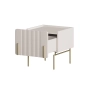 Szafka nocna Malmi 45 cm z szufladą - kaszmir / złote nóżki