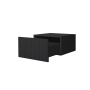 Zestaw szafek nocnych Nicole 46 cm wiszących - czarny