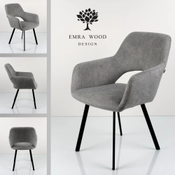 Krzesło DELUXE KR-164 Tkanina STRONG 14 Noga Metalowa