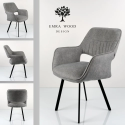 Krzesło DELUXE KR-162 Tkanina STRONG 14 Noga Metalowa