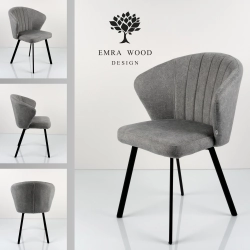 Krzesło DELUXE KR-178 Tkanina STRONG 14 Noga Metalowa