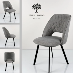 Krzesło DELUXE KR-187 Tkanina STRONG 14 Noga Metalowa