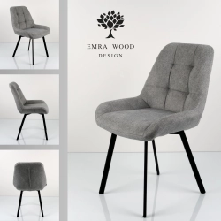 Krzesło DELUXE KR-183 Tkanina STRONG 14 Noga Metalowa