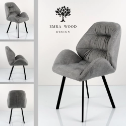 Krzesło DELUXE KR-176 Tkanina STRONG 14 Noga Metalowa