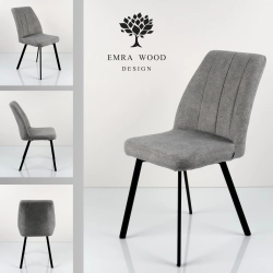 Krzesło DELUXE KR-184 Tkanina STRONG 14 Noga Metalowa