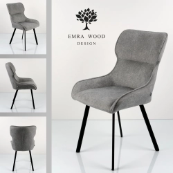 Krzesło DELUXE KR-180 Tkanina STRONG 14 Noga Metalowa