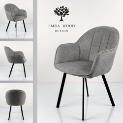 Krzesło DELUXE KR-177 Tkanina STRONG 14 Noga Metalowa