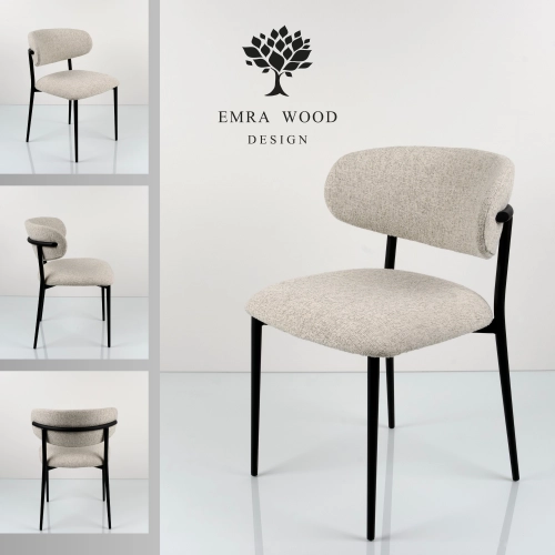 Krzesło DELUXE KR-188 Tkanina  Noga Metalowa