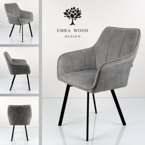 Krzesło DELUXE KR-165 Tkanina STRONG 14 Noga Metalowa