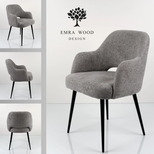 Krzesło DELUXE KR-189 Tkanina  Noga Metalowa