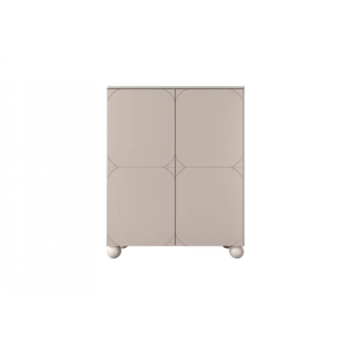 Kredens dwudrzwiowy z dwoma ukrytymi szufladami Sonatia II 120 cm - kaszmir