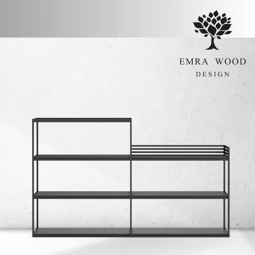 KONSOLA - REGAŁ CZARNY  SKD-362