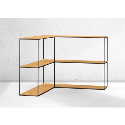 KONSOLA - REGAŁ CZARNY SKD-363