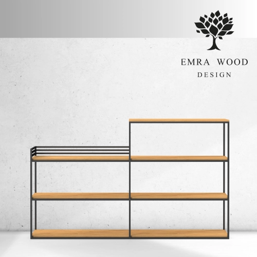 KONSOLA - REGAŁ CZARNY SKD-364