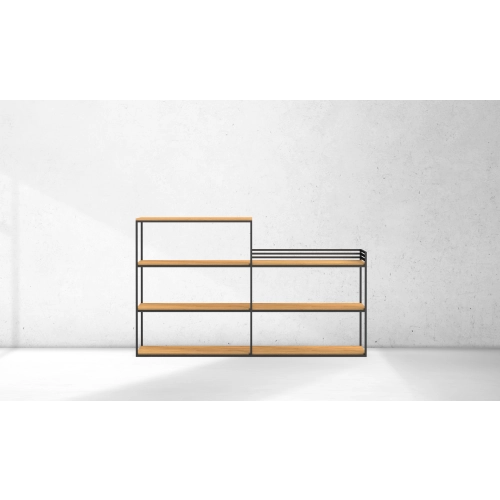 KONSOLA - REGAŁ CZARNY SKD-365