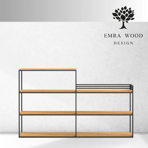 KONSOLA - REGAŁ CZARNY SKD-365