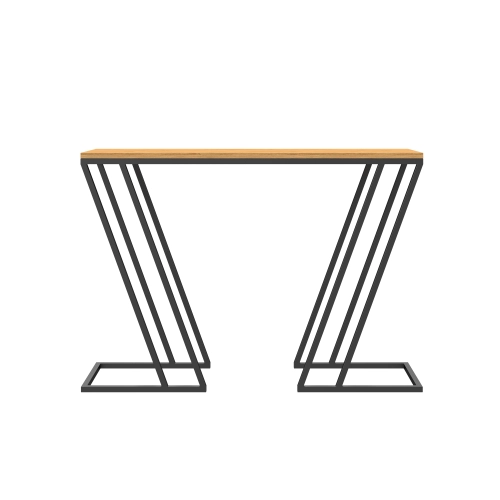 KONSOLA - REGAŁA Z DREWNA LITEGO DĄB OLCHA JESION SKD-382