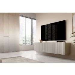 Szafka RTV wisząca Nicole 150 cm z szufladą - kaszmir mat