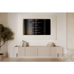 Szafka RTV wisząca Malmi 200 cm - kaszmir / czarny