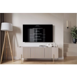 Szafka RTV Malmi 150 cm - kaszmir / złote nóżki