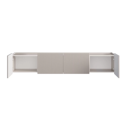 Szafka RTV wisząca Malmi 200 cm - kaszmir / czarny