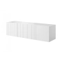 Szafka RTV wisząca Nicole 150 cm z szufladą - biały mat