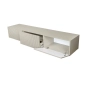 Szafka RTV Nicole 200 cm wisząca z szufladą - kaszmir mat