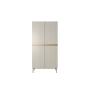 Szafa Nicole 100 cm z półkami - kaszmir / złote nóżki