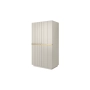 Szafa Nicole 100 cm z półkami - kaszmir / złote uchwyty