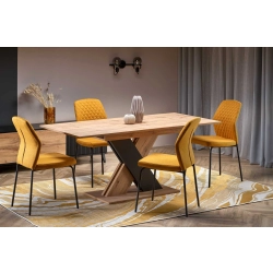 STÓŁ ROZKŁADANY DĄB WOTAN - CZARNY