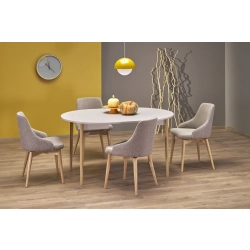 ROZKŁADANY 102 - 142 X 102 X 75 CM, BLAT - KASZMIR, NOGI - NATURALNY