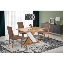 STÓŁ ROZKŁADANY DĄB LANCELOT - BIAŁY