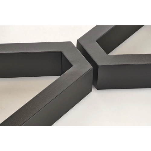 STÓŁ STÓŁ ROZKŁADANY 160 - 250 X 90 X 77 CM DĄB NATURALNY/CZARNY