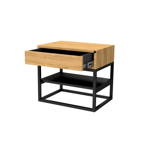 Szafka Nocna z Drewna Litego Dębowego