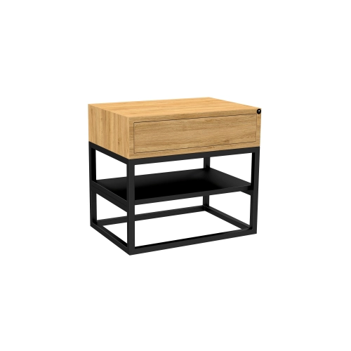 Szafka Nocna z Drewna Litego Dębowego