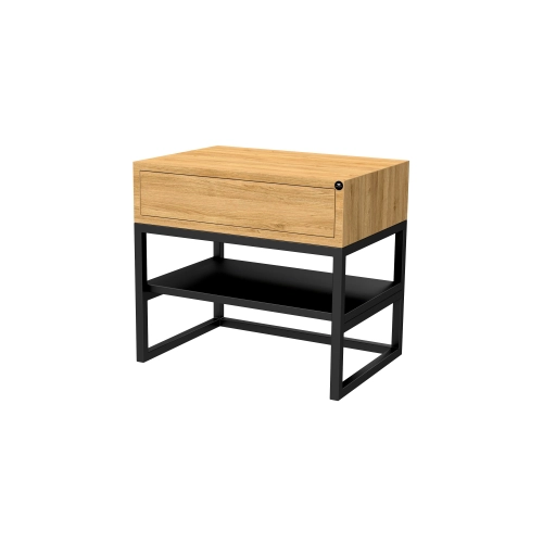 Szafka Nocna z Drewna Litego Dębowego