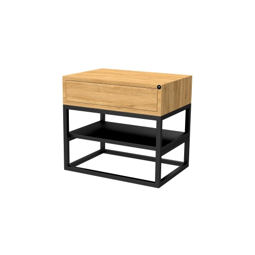 Szafka Nocna z Drewna Litego Dębowego