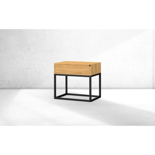 Szafka Nocna z Drewna Litego Dębowego