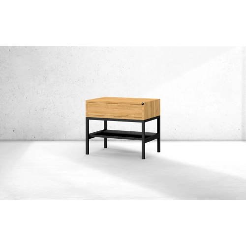 Szafka Nocna z Drewna Litego Dębowego