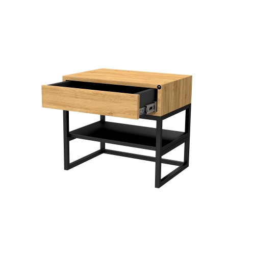 Szafka Nocna z Drewna Litego Dębowego