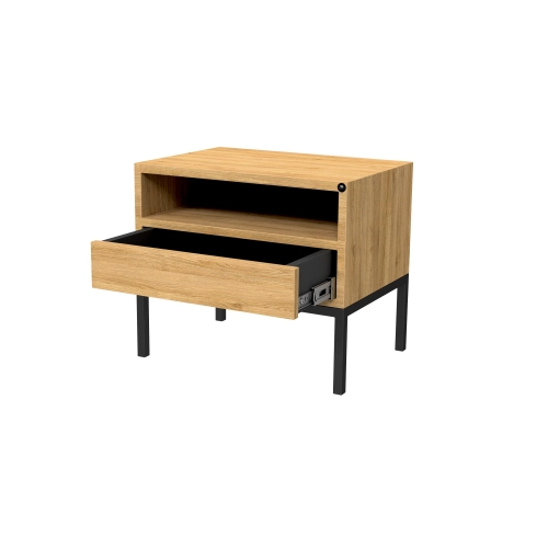 Szafka Nocna z Drewna Litego Dębowego