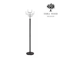 Wieszak Stojący Czarno - Chromowy