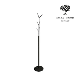 Wieszak Stojący Czarno - Chromowy