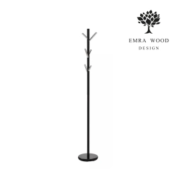 Wieszak Stojący Czarno - Chromowy