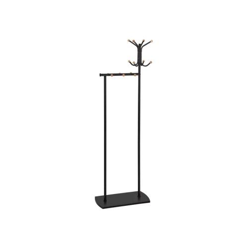 Wieszak Stojący Czarno - Złoty